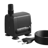 Wiltec JP-033 Aquarium Pumpe 600l/h 8W kleine Aquariumpumpe für Mini Aquarium 25l kompakte Wasserpumpe für Nano Aquarien