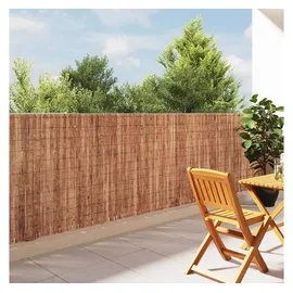 vidaXL Rindenzaun 400 x 125 cm Braun/Holz