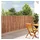 vidaXL Rindenzaun 400 x 125 cm Braun/Holz