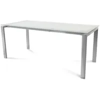 Rocada Schreibtisch Total BxTxH 180x80x73cm Gestell verchromt Platte Glas