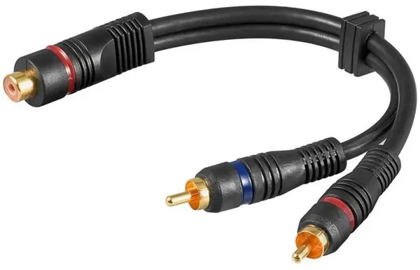 RCA adapter RCA F - 2xRCA M