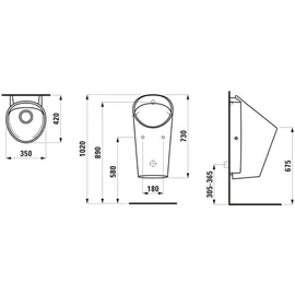 Laufen LEMA Absaugurinal (H841193A004011)