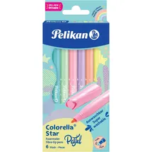 Pelikan Colorella Star Pastell sortiert, 6er-Set, Kartonbox (822282)