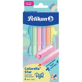 Pelikan Colorella Star Pastell sortiert, 6er-Set, Kartonbox (822282)