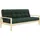 Karup Design "KNOB", Schlafsofa clear/seaweed 205x95x79 cm, / 190x130x40 cm