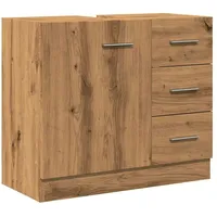 VidaXL Waschbeckenschrank Artisan-Eiche 63x30x54 cm Holzwerkstoff