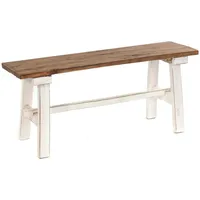 DESIGN DELIGHTS Sitzbank Anzio Weiß 90 x 39 x 26 cm