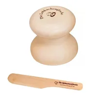 Lebkuchenglocke Ausstechform Lebkuchenglocke Spar-Set mit Spatel, Ahornholz, robustes Material,