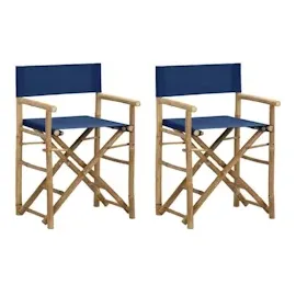 vidaXL Regiestuhl 2er Set Blau