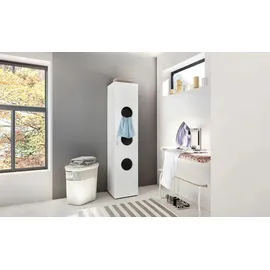 Sconto Wäscheschrank 40 x 185 x 68 cm Weiß