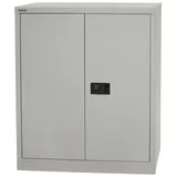 Bisley Aktenschrank Universal Flügeltürenschrank in Silber - Maße: H 100 x B 91 x T 40 cm silberfarben