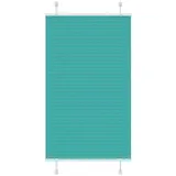 vidaXL Plissee Petrolgrün 75x150 cm Stoffbreite 74,4 cm Polyester