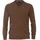 CasaModa "CASAMODA Pullover uni", Herren, Gr. M, braun, 100% Baumwolle, Pullover Strickpullover