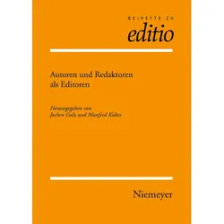 Autoren Und Redaktoren Als Editoren  Gebunden