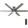 Hunter Solaria 152 cm Deckenventilator Silber