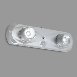 Briloner - Terya Led Nachtlicht, Bewegungsmelder, Batteriebetrieben, Reichweite 3m, Silberfarbig, 18,6 X 5,1 X 5,5 Cm