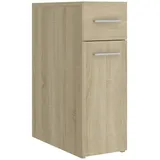 vidaXL Apothekerschrank Nischenschrank Nischenregal Miniregal Schrankchen Küchenschrank Standschrank Schrank Sonoma-Eiche 20x45,5x60cm Holzwerkstoff