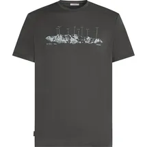 Icebreaker Merino 150 Tech Lite The Peaks grau M
