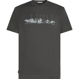 Icebreaker Merino 150 Tech Lite The Peaks grau M