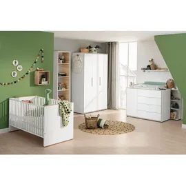 Paidi Kleiderschrank Lieven 125,9 x 203,6 x 54,8 cm Eiche weiß