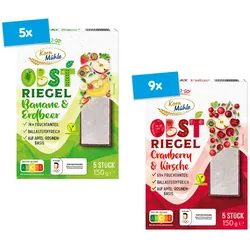 Kornmühle Fruchtriegel 150 g, verschiedene Sorten, 14er Pack