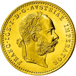 5 Münzen - Neuprägungen „1 Dukat Franz Joseph I.“