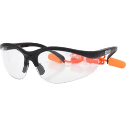 KS Tools Schutzbrille-transparent, mit Ohrstöpsel transparent - 310.0176 - transparent
