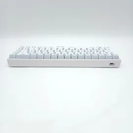 THE G-LAB Keyz Titanium 65% RGB/Filaire/Blanc (DE, Kabelgebunden), Tastatur, Weiss