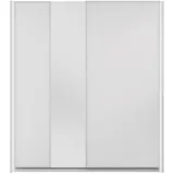 Mirjan24 Schiebetürenschrank, Weiß, Holzwerkstoff, Rechteckig, 210x235x71 cm, Schlafzimmer, Kleiderschränke, Schwebetürenschränke