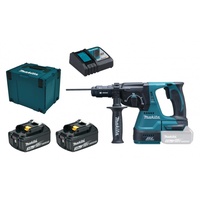 Makita DHR243RFJ 2x 3Ah Akku + Ladegerät Akku-Kombihammer