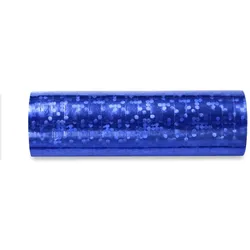Glitzer Luftschlangen blau holografisch