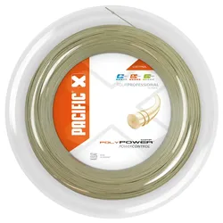 Pacific Tennissaite Poly Power Comp (Haltbarkeit) natur 200m Rolle