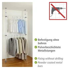 Wenko Teleskop-Garderobe Herkules 75,0 - 120,0 x 165,0 - 300,0 cm