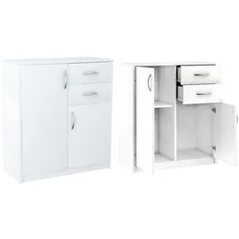 mein-regal Sideboard STEN Weiß aus Holz mit 2 Türen