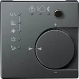 Merten KNX Raumtemperaturregler UP/PI mit Tasterschnittstelle 4fach, anthrazit, System M