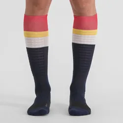 Sportful Anima Apex Long Socks galaxy blue/red (456) SM