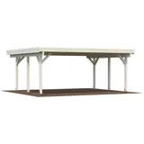 Palmako Karl Doppel-Carport 600 x 512 cm naturbelassen