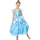 Disney Mädchen Kostüm Kleid Cinderella Blau 140