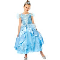Disney Mädchen Kostüm Kleid Cinderella Blau 140