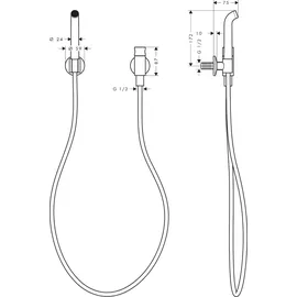 Hansgrohe AXOR One Gießrohrset 48655000,