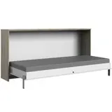 WIMEX Juist 90 x 200 cm horizontal weiß/san remo eiche nachbildung
