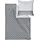 IBENA bugatti Satin Bettwäsche Gestreift Grau 135 x 200 cm + 80 x 80 cm