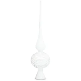 SIKORA SP6 Highlights aus Glas mit Glitzer Verzierung 2 Größen, weiß