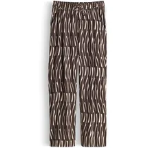 Opus Marou bamboo Wide Leg Hose Dunkelbraun 36