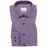 Eterna SLIM FIT Hemd in violett strukturiert, violett, 40