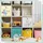 Relaxdays Faltbox Kinder Aufbewahrungsboxen 30 x 30 x 30 cm 3-tlg. bunt