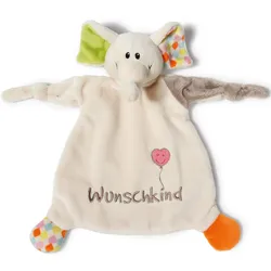 Schmusetuch NICI "My First NICI Kollektion, Elefant Dundi, Wunschkind", Baby, beige, Polyester, Schnuffeltücher, mit aufgestickten Augen