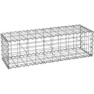 Estexo // Steingabionen Steinkorb Gabionen Wand Drahtkorb 30 cm 100x30x30cm)