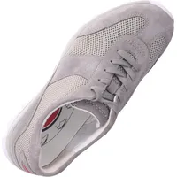 Gabor Comfort 66966-39 Rollingsoft Schnürer, Damen, Leder, Silber/Grau, Sneaker - Damenschuhe Bequeme Schnürschuhe, Grau, leder/textil (dreamvelour/mesh perl) - Grau