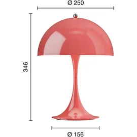 Louis Poulsen Panthella 250 Koralle
